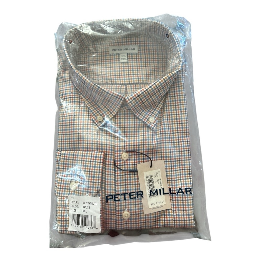 NWT XXL Peter Millar long sleeve button up
